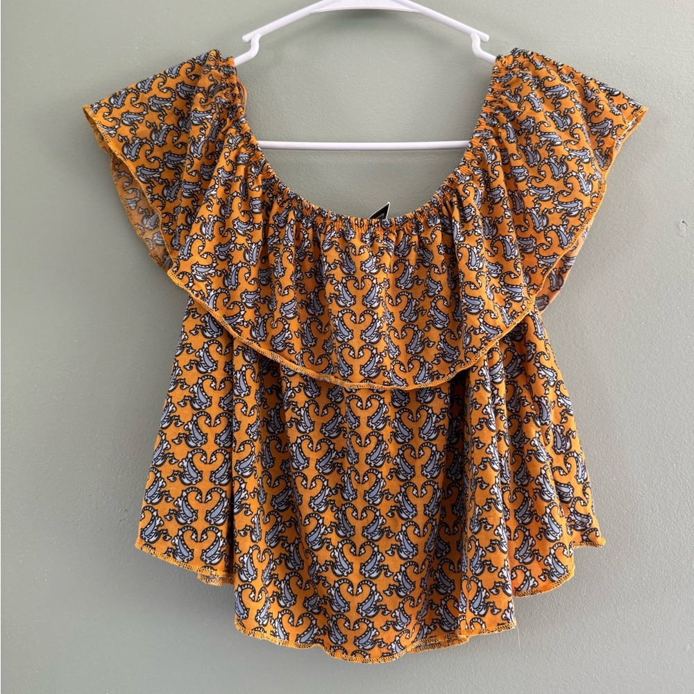 TopShop Petite off the shoulder top NWT